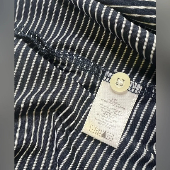 PAGE & TUTTLE Men’s navy stripe golf polo‎ size XL - Picture 10 of 12